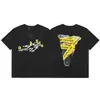 Camiseta Original da Marca Tide com Estampa de Cobra Articulada Meichao High Street Metal Industrial Letra Hot Diamond Manga Curta