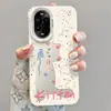 Adequado para Capa de Celular Huawei Nova13, High-End Huaweinova12Pro Nicho Anti-Queda Gato Fofo com Recorte