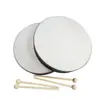Tambor de mano negro tambor de mano con baqueta tambor de mano Instrumento de percusión Orff tambor de mano