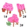 Molde de Silicona Ardilla Pino Flip Azúcar Horneado Flip Azúcar Chocolate Accesorios Decoración Pastel Paso Seco al Por Mayor