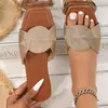 Sandálias Rasas Femininas de Verão, Modernas e Elegantes, com Bordado Trançado, para Festa Casual ao Ar Livre de Luxo, Sandálias Rasas com Bico Quadrado