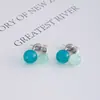 Pendientes de Bola Delanteros y Traseros, Pendientes Únicos de Alta Gama de Lujo Ligero, Moda de Nicho, Pendientes Versátiles para Mujer, Frescos y Super de Hada
