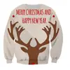 Nuevo comercio exterior transfronterizo Europa y Estados Unidos Navidad floral Amazon AliExpress estación independiente suéter estampado de cuello redondo para mujer