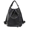 Mochila Feminina Casual Retro de Novo Estilo com um Elegante Design de Cordão, Sensação Relaxada, Bolsa de Grande Capacidade para o Dia a Dia para Mulheres
