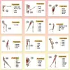 96 Adesivos de Análise Muscular Humana para Anotações de Conhecimento de Estudantes de Medicina, Materiais de Estudo Autoadesivos Divertidos para Estudantes Universitários, Adesivos de Mesa