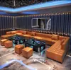 Bar Ktv Sofá Discoteca Cabina de Fiesta Rincón de Lounge de Discoteca Cabina en Forma de U Mesa de Café Sillas y Mesas Personalización
