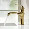 Venda Direta de Fábrica Torneira de Lavatório Antiga Europeia Quente e Fria Retro Lavatório Lavatório Anti-Salpicos Dourado