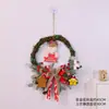 Guirlanda Decorativa de Natal Rattan Pendurado na Porta Decoração de Árvore de Natal Floco de Neve Janela Parede Pendurado Cena Arranjo de Atmosfera