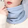 Bufanda de Cuello de Terciopelo Cálido y Delgado para Otoño e Invierno, Bufanda de Cuello Suave Estilosa a Prueba de Viento y Frío para Exteriores, Bufanda Unisex de Color Sólido