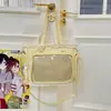 Bolso bandolera transparente de estilo japonés ins de alta apariencia, fresco y dulce, de colores caramelo, para niñas, ligero y elegante