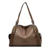 Bolso para Mujeres de Mediana Edad con Textura de Lichi, Bolso Tote de Gran Capacidad, Moderno y Elegante, Bolso de Mano y Bolso de Hombro Casual y Versátil