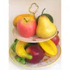 Enfeites de frutas realistas com peso, modelos de maçã biônicos, modelos de vegetais realistas, decorações de frutas falsas, enfeites de uva, adereços