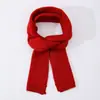 Bufanda de Punto Larga Unisex Color Sólido Moda Cuello de Piel Cálido Versátil Otoño Invierno Amazon