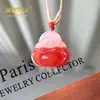 Al por mayor del fabricante Colgante de Buda Relleno Flor de Durazno Mariposa Hebilla de Seguridad Nube Propicia Cerradura Jade de Seda Dorada de Xinjiang Natural