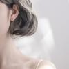 Pendientes de estrella con personalidad femenina, sencillos y huecos, con forma de estrella de mar, para estudiantes, bonitos accesorios de diseño de minoría coreana, al por mayor