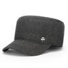 Otoño e Invierno Nuevo Sombrero de Hombre Invierno Algodón Protección para las Orejas Lana Gorra Plana para Hombre de Mediana Edad Sombrero para Ancianos Gorro Cálido para Exteriores