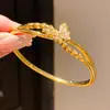 Pulseira de borboleta com zircônia banhada a ouro 18K real, pulseira de nicho transfronteiriça europeia e americana, joias femininas vintage de luxo leve para Instagram