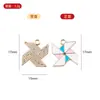 Série Qk126 Pingente de Diamante com Gotejamento de Óleo Desenho Animado Acessórios para Joias de Liga de Zinco DIY Brincos Brincos Pulseira Pingente Lote
