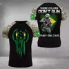 Camiseta de hombre Brasil 2023 Soldado brasileño bandera militar Camiseta impresa en 3D verano camiseta corta top Halloween
