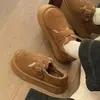 Sapatos de Algodão Birkenstock para Mulheres, Novo Modelo Inverno 2026, Mocassins Slip-On com Solado Grosso Aumenta-Altura, Botas de Neve