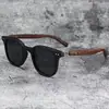 Óculos de Sol com Pernas de Madeira Estilo Europeu e Americano para Mulheres, Homens, Proteção Solar UV, Luxo Leve