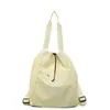 Mochila Casual Diária Feminina 2025 Verão Grande Capacidade Cordão Viagem Bolsa de Ombro Tote Tendência