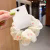 Acessórios de Cabelo Primavera e Verão Estilo Coreano Ins Ornamentos Simples de Cabelo Coloridos Elásticos de Cabelo Pig Intestine Coloridos Flores de Cabelo para Mulheres Scrunchies Grandes Faixas de Cabelo