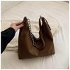 Bolsa de Ombro Feminina Estilo Coreano de Grande Capacidade 2023 Nova Moda Bolsa Tote de Alta Qualidade com Corrente para o Dia a Dia