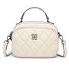 Bolso de Mujer con Patrón de Rombos de Piel Genuina Nuevo Estilo 2026 Multicapa de Moda Versátil Bolso de Hombro Cruzado de Piel Suave para Mujer Bolso Pequeño de Piel de Vaca