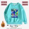Juego de Animación Rainbow Friends Sudadera Jacket Infantil Estampada Blue Friends Otoño e Invierno Terciopelo Engrosado Cuello Redondo Manga Larga