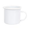 Copo de esmalte de transferência de calor em branco vintage Copo revestimento de sublimação ao ar livre camping personalidade cor borda ondulação xícara de café
