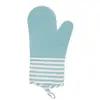 Guantes para Hornear de Venta Caliente Transfronterizos, Guantes para Horno Estilo Nórdico, Manga de Tela de Silicona, Doble Capa Anti-Escaldaduras Aislantes del Calor, Guantes para Horno de Microondas