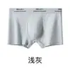 Calzoncillos bóxer deportivos de algodón transpirable para hombre, antibacterianos, transpirables, de cintura media, talla grande