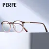 97746 Moda Europea y Americana Nuevo Marco Redondo Gafas Anti Luz Azul Ultra-Ligeras Marco de Gafas Tr90 Miopía Se Puede Equipar con Grados