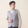 [Lana de Oveja] Chaleco Cálido para Hombres y Mujeres, Cárdigan Chaleco Fino para el Hogar para Otoño e Invierno