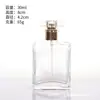 Botellas dispensadoras de vidrio para perfume en stock 30ml 50ml 100ml botellas de perfume botellas rociadoras cosméticas empaques para cuidado de la piel
