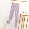Leggings Plus Size, Cor Lisa, Calças Quentes Simples para Mulheres, Calças Modeladoras de Cintura Alta Barbie com Controle de Barriga e Levanta Bumbum, Acolchoado Espesso
