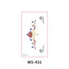 Novedad Flor-brillo Frente Dunhuang Pegatina de Cejas Niños Adultos Mujeres Hanfu Estilo Antiguo Vestido Antiguo Estampado en Frente Pegatina de Actuación