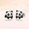 2024 transfronterizos nuevos lindos pendientes de tuerca de moda de panda pendientes de regalo para fiesta de cumpleaños banquete fábrica de pendientes