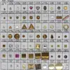 Accesorios Metálicos Irregulares para Estampado en Caliente, Decoraciones de Mezclilla, Remaches Plateados, Pedrería Metálica Plana con Dorso Caliente, Piezas para Ropa DIY