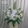 Arreglos Florales de Boda Estilo Bosque, Macetas Colgantes, Flores de Seda, Decoraciones de Pasillo, Decoraciones para la Ceremonia de Entrega del Coche de Boda, Escaparates, Plantas Verdes