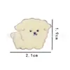Broche de Perro de Dibujos Animados Lindo Estilo Japonés Mismo Estilo que la Estrella Aleación Esmalte Pintado Insignia de Pin de Solapa para Accesorios de Bolsa Ropa