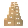 Cartón exprés cartón postal cartón e-commerce cartón de rotación embalaje de cartón medio alto caja exprés de cinco capas al por mayor