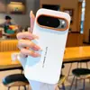 Adequado para capa de celular Google Pixel 11ProXL, capa de couro protetora com moldura de metal para lente Google 10A