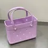Bolsa de Playa Portátil de Eva para Mujer con Agujeros DIY 2026 Nuevo Producto Hot Item de Comercio Electrónico Transfronterizo Almacenamiento Impermeable Gran Capacidad