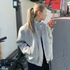 Lana sc 2026 estilo coreano otoño e invierno sentido de alta gama diseño de chaqueta abrigo sentido de diseño cuello alto abrigo corto de lana mujer