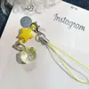 Nuevo colgante transparente con forma de corazón y cuentas para teléfono móvil, colgante CCD, estrella, lindo regalo para tu mejor amiga
