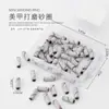 Anel de Lixa Mini para Remoção, Polimento e Gravação de Unhas, Conector de Eixo para Anel de Lixa de Nail Art, Conjunto de Caixas de Anéis de Lixa de Reposição