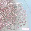 Joyería Rosa de Fondo Plano, Biselada, Ultra Brillante, Forma de Gota de Agua, Estilo Nuevo para Uñas con Acabado de Corte Natural de Alta Gama