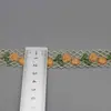Ribete de Encaje Floral Bordado Colorido Estilo Coreano, Encaje 100% Poliéster, Accesorios para Ropa Infantil, Encaje para Adorno de Prenda